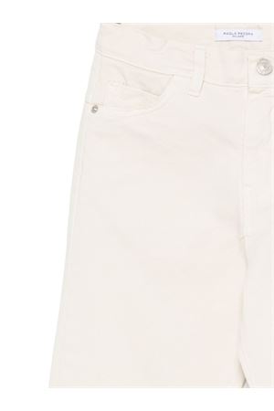 jeans in cotone beige PAOLO PECORA KIDS | PP4122BURR